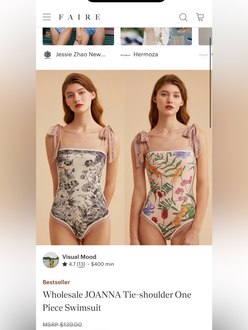 NWOT-Faire Pink Floral One-Piece Swimsuit